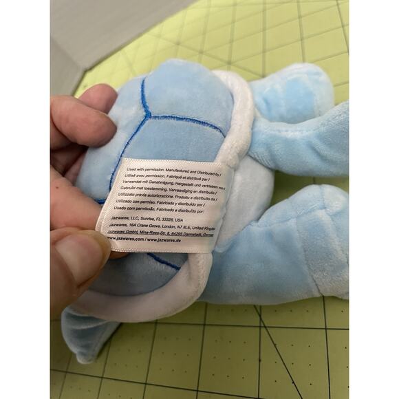 Nintendo Pokemon 8" Stuffed Plush All Blue Squirtle Anime Cartoon Toy Jazwares - Picture 9 of 10